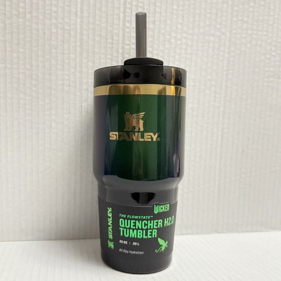 Stanley x Wicked 20oz Stainless Steel H2.0 FlowState Quencher Tumbler Elphaba
